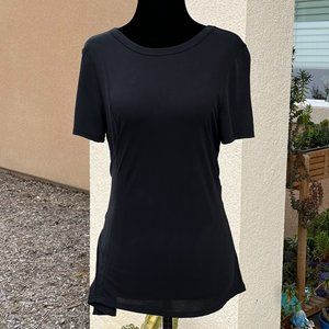 Jab Motives Black Short Sleeve Shirts Women Size Small